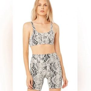 ALO YOGA Vapor Bra, Snakeskin